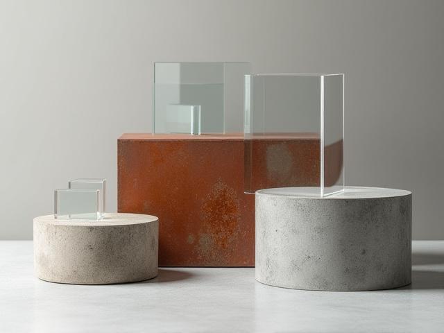 コンクリートとコールテン鋼のテクスチャ